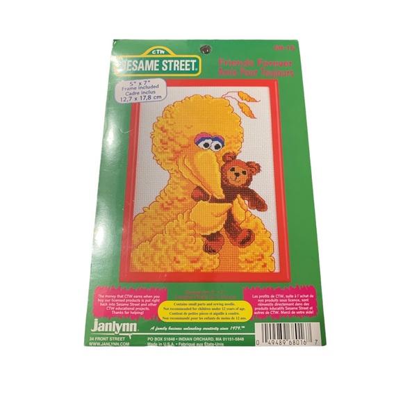 Sesame Street Janlynn Cross Stitch Kit Friends Forever Big Bird 68-16 New - Picture 1 of 3